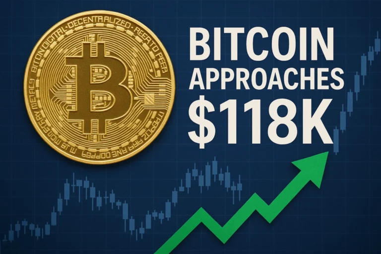 Bitcoin Approaches $118K: Crypto Market Cap Surges After Fed Cut Bitcoin approaches $118K