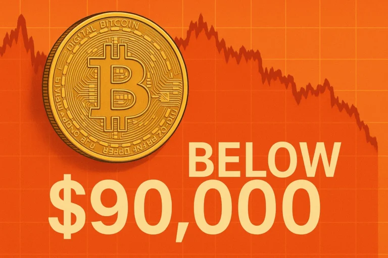 Bitcoin below $90,000