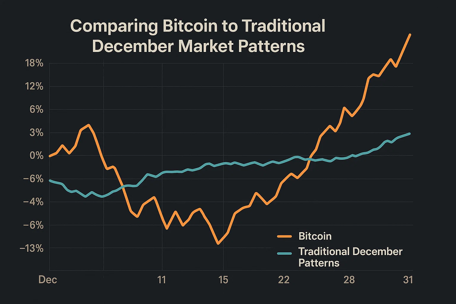 Comparing Bitcoin to Traditional December Market Patterns