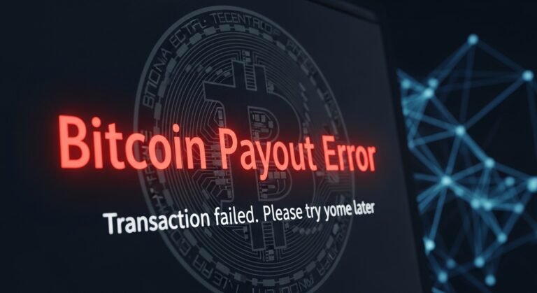 Bitcoin payout error